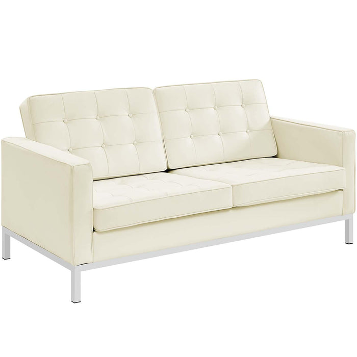 Loft Leather Loveseat