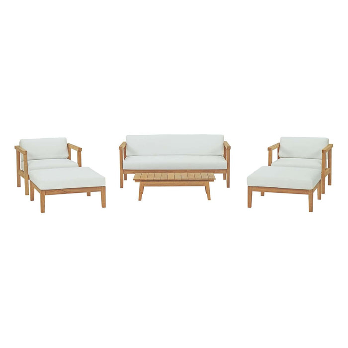 Bayport 6 Piece Outdoor Patio Teak Set image