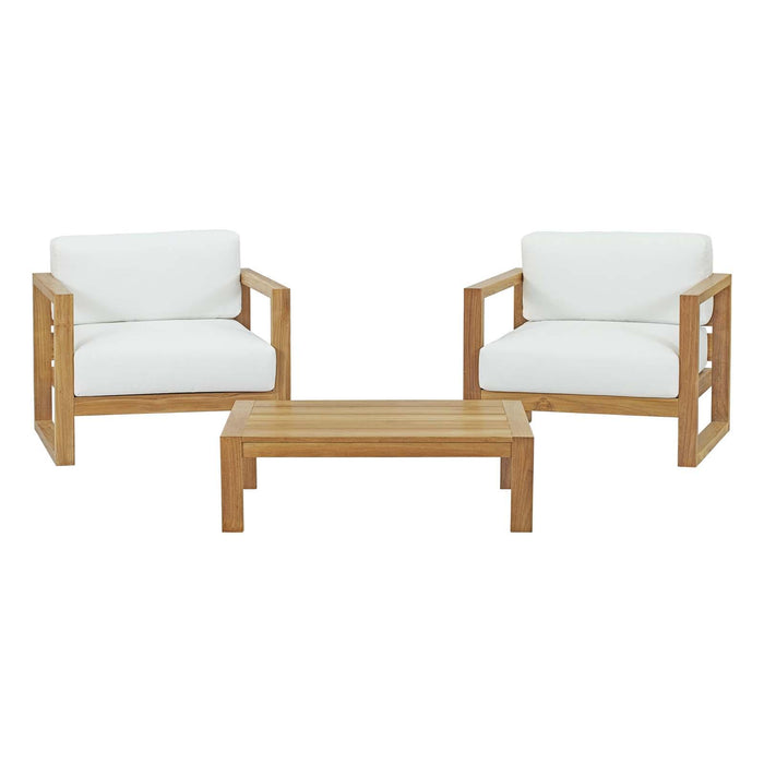 Upland 3 Piece Outdoor Patio Teak Set image