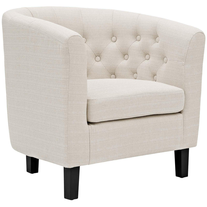 Prospect 2 Piece Upholstered Fabric Loveseat and Armchair Set