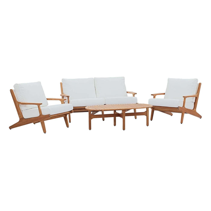 Saratoga 4 Piece Outdoor Patio Teak Set image