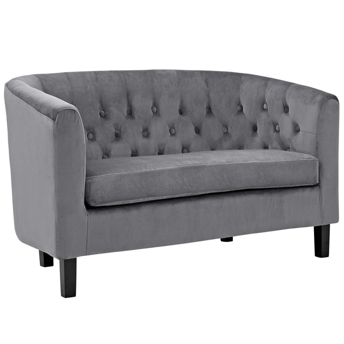 Prospect 2 Piece Performance Velvet Loveseat and Armchair Set