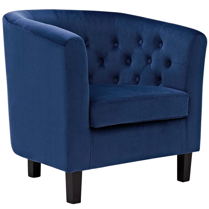 Prospect 2 Piece Performance Velvet Loveseat and Armchair Set