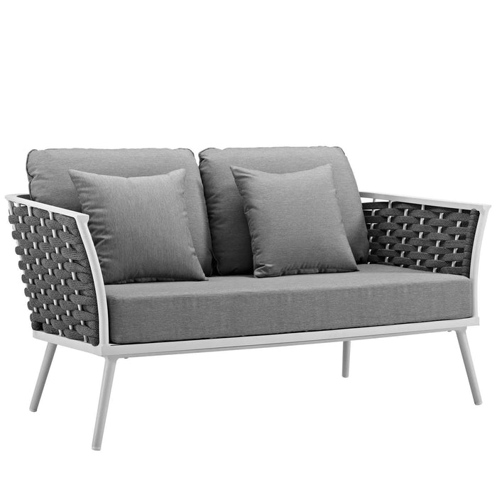 Stance 6 Piece Outdoor Patio Aluminum Sectional Sofa Set