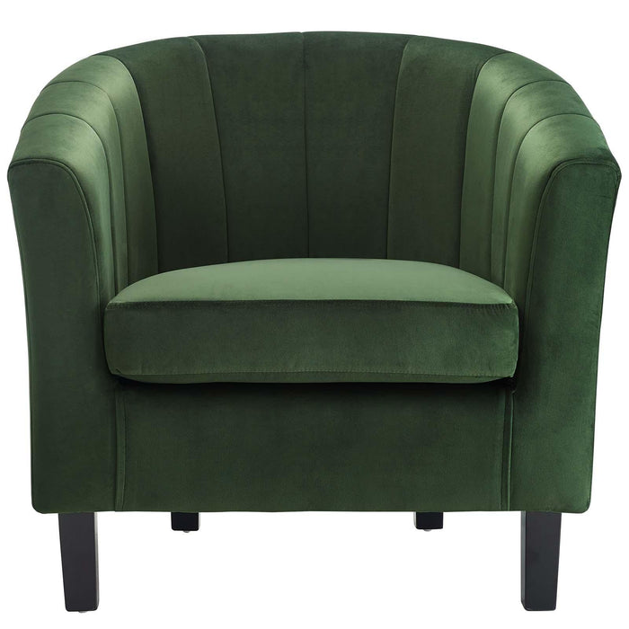 Prospect Channel Tufted Performance Velvet Armchair