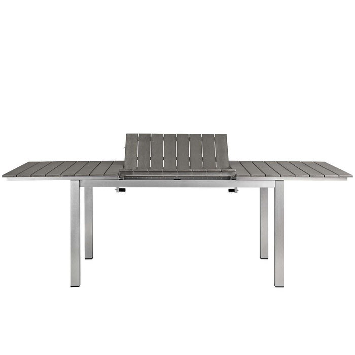 Shore 5 Piece Outdoor Patio Aluminum Dining Set