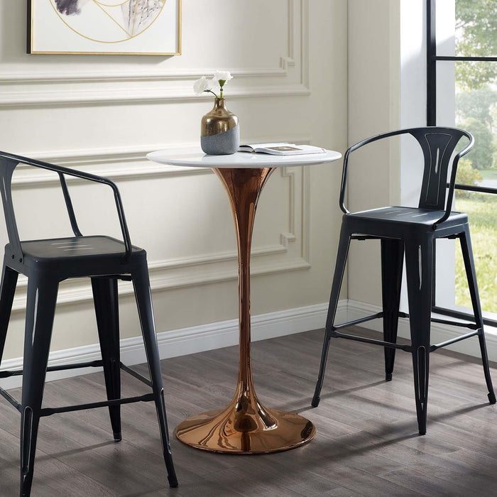 Lippa 28" Wood Top Bar Table