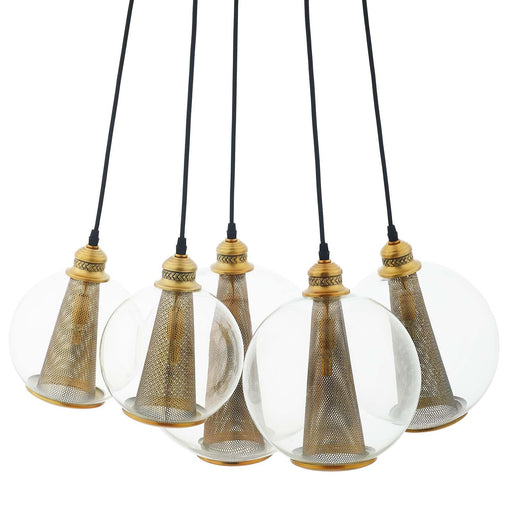 peak-brass-cone-and-glass-globe-cluster-pendant-light-chandelier