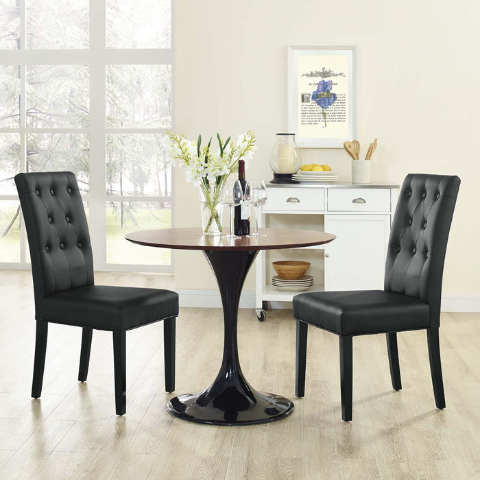 Confer Dining Side Chair Vinyl Set of 2