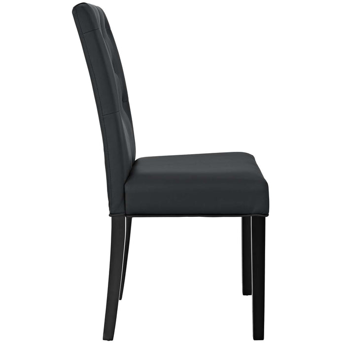 Confer Dining Side Chair Vinyl Set of 2