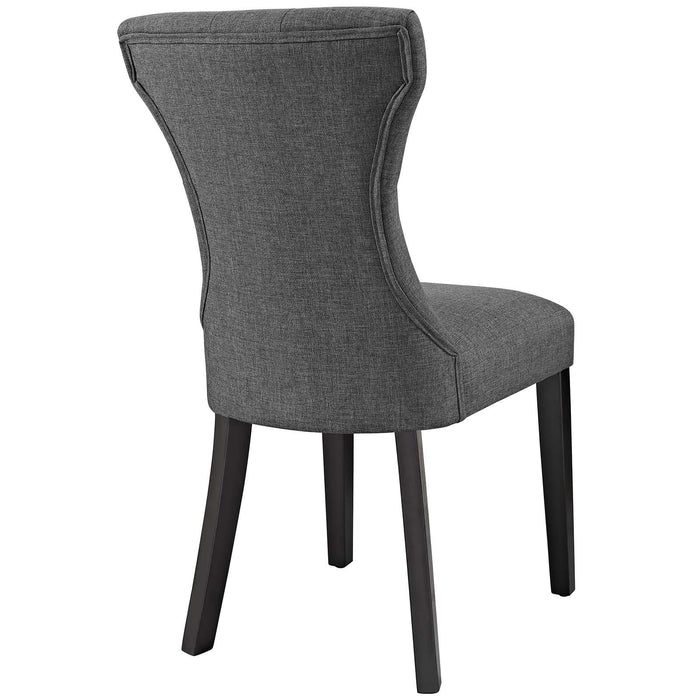 Silhouette Dining Side Chairs Upholstered Fabric Set of 2