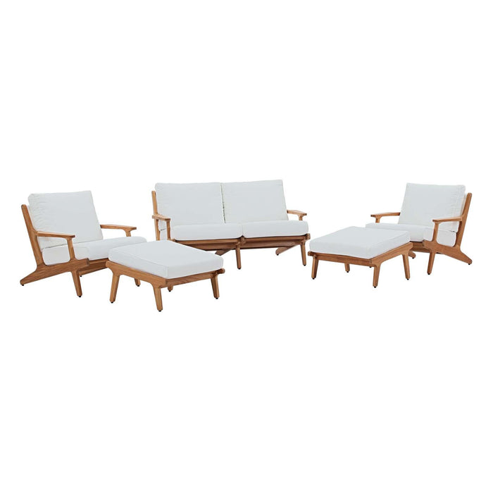 Saratoga 5 Piece Outdoor Patio Teak Set image