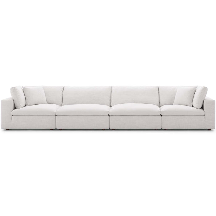 Commix Down Filled Overstuffed 4 Piece Sectional Sofa Set