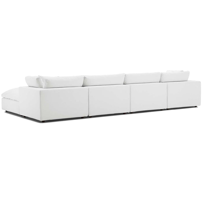 Commix Down Filled Overstuffed 5 Piece Sectional Sofa Set