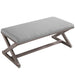 province-vintage-french-x-brace-upholstered-fabric-bench