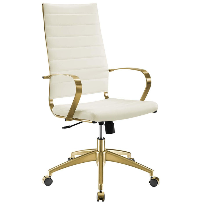 Jive Gold Stainless Steel Highback Office Chair