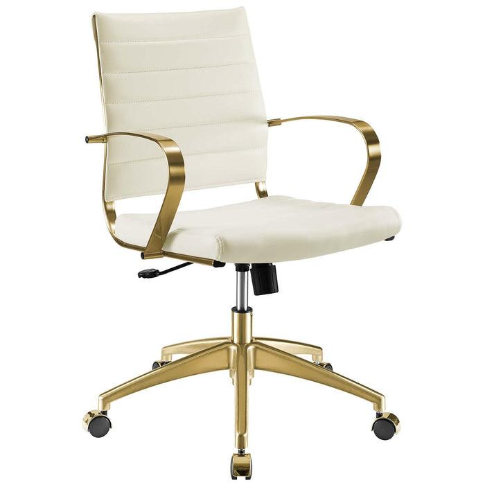 Jive Gold Stainless Steel Midback Office Chair