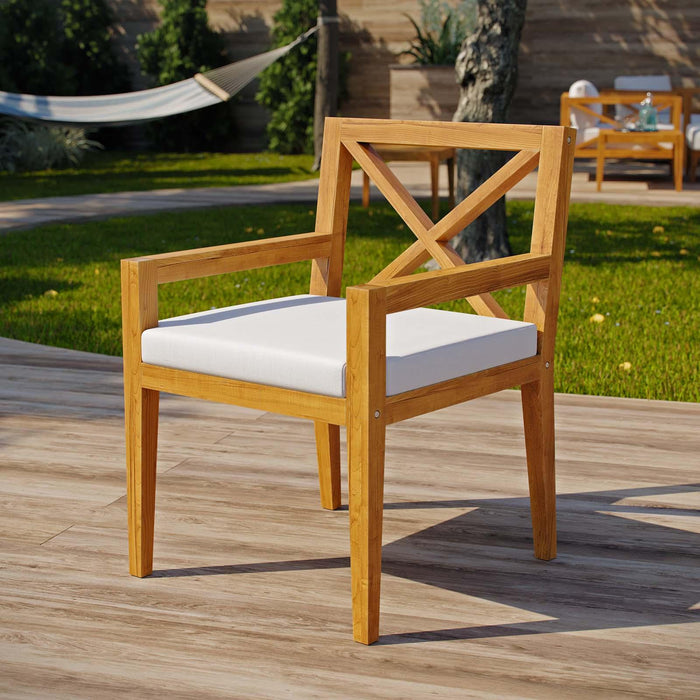 Northlake Outdoor Patio Premium Grade A Teak Wood Dining Armchair