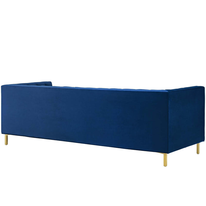 Delight Tufted Button Performance Velvet Sofa