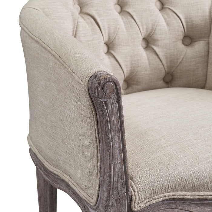 Crown Dining Armchair Upholstered Fabric Set of 4