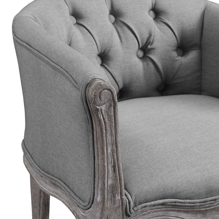 Crown Dining Armchair Upholstered Fabric Set of 4