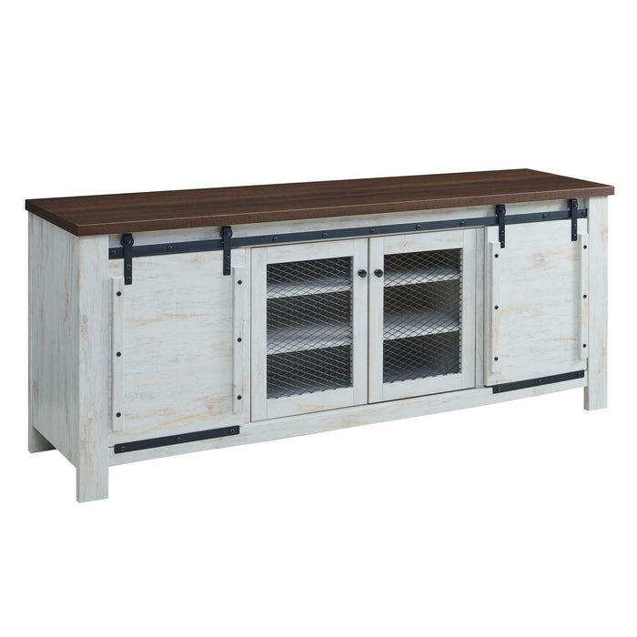 Bennington 71" Rustic Sliding Door TV Stand image