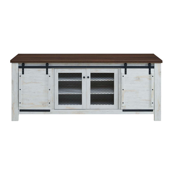 Bennington 71" Rustic Sliding Door TV Stand