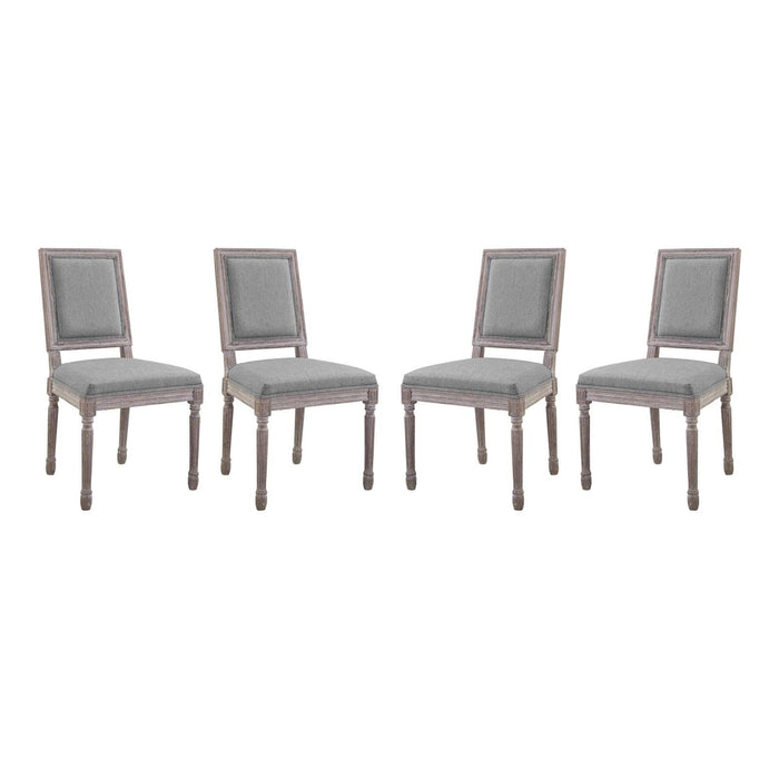 Court Dining Side Chair Upholstered Fabric Set of 4