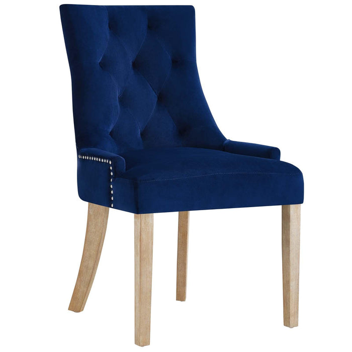 Pose Performance Velvet Dining Chair