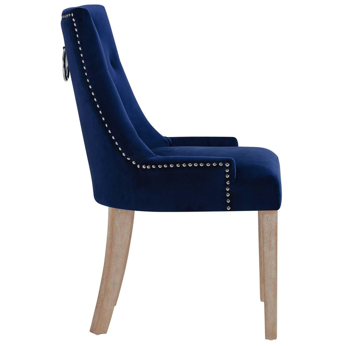 Pose Performance Velvet Dining Chair