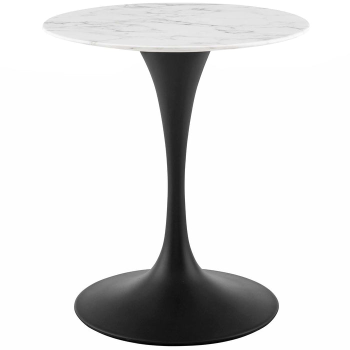 Lippa 28" Round Artificial Marble Dining Table