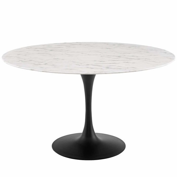 Lippa 54" Round Artificial Marble Dining Table