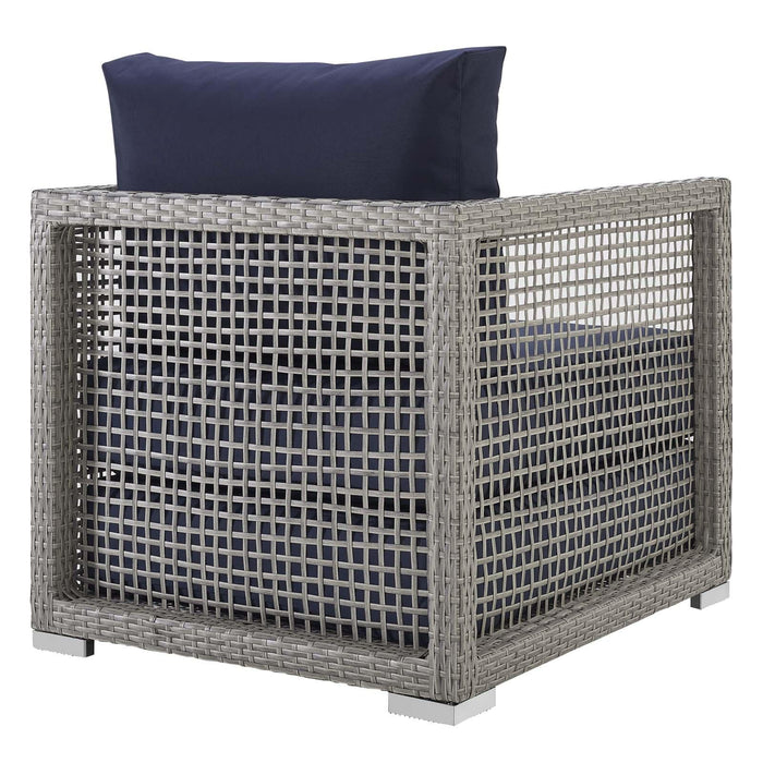 Aura 3 Piece Outdoor Patio Wicker Rattan Set