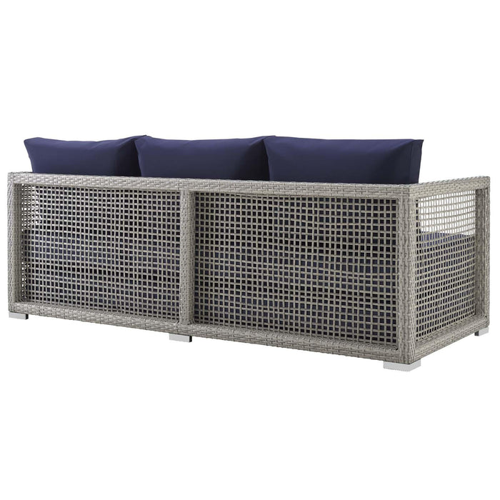 Aura 3 Piece Outdoor Patio Wicker Rattan Set