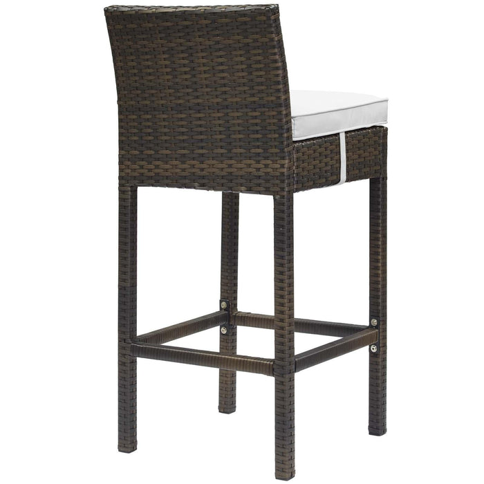 Conduit Outdoor Patio Wicker Rattan Bar Stool