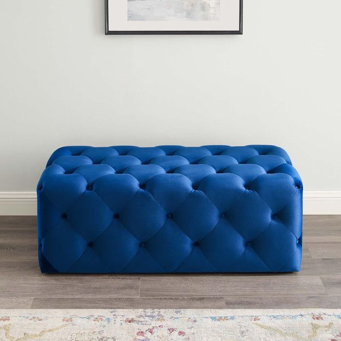 Amour 48" Tufted Button Entryway Performance Velvet Bench