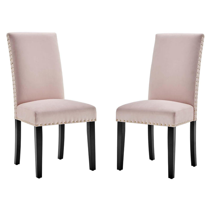 Parcel Performance Velvet Dining Side Chairs - Set of 2