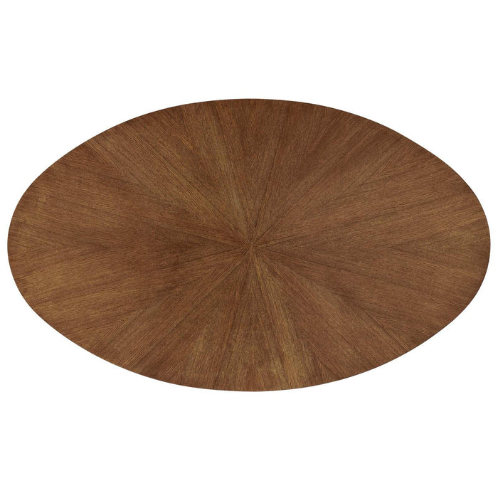 Crossroads 71" Oval Wood Dining Table