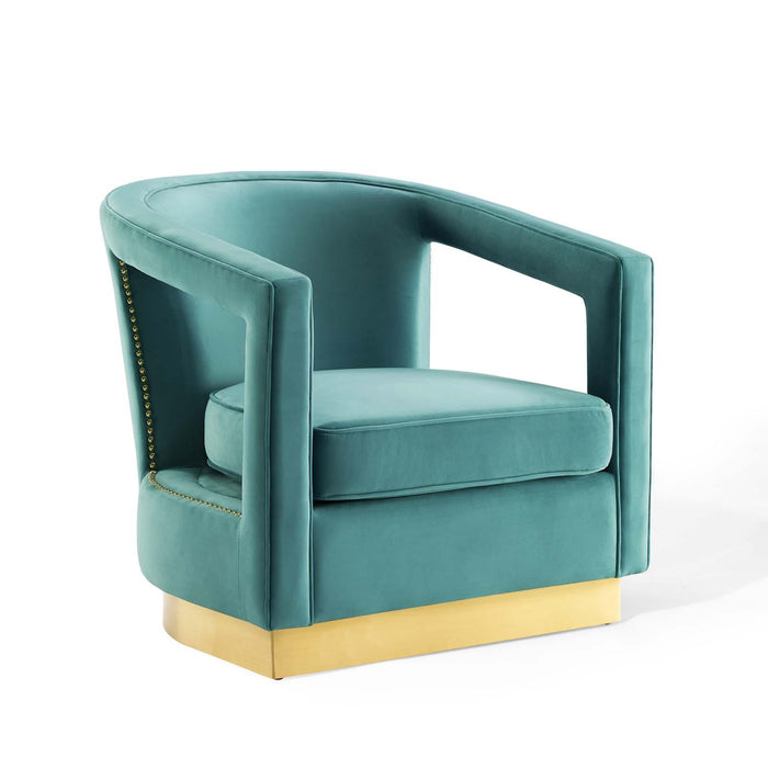 Frolick Performance Velvet Armchair