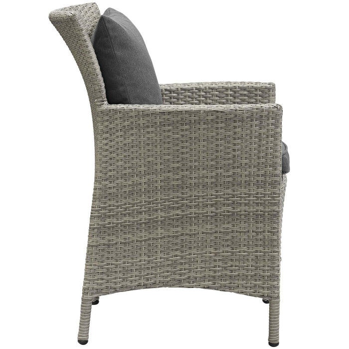 Conduit Outdoor Patio Wicker Rattan Dining Armchair