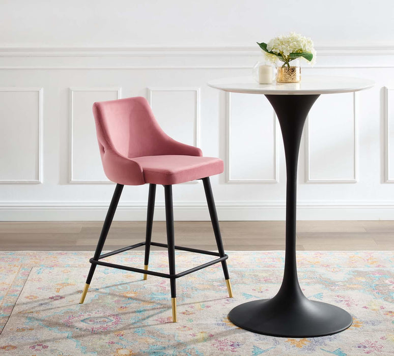 Adorn Performance Velvet Counter Stool