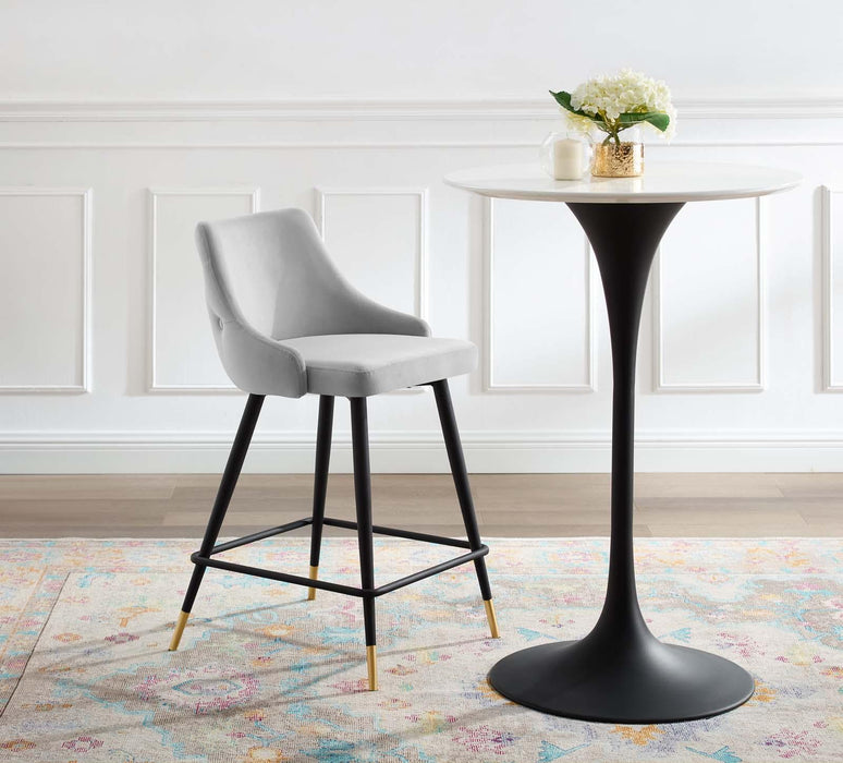 Adorn Performance Velvet Counter Stool