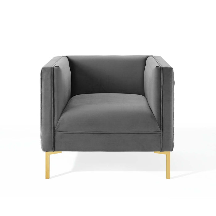 Resonate Performance Velvet Armchair