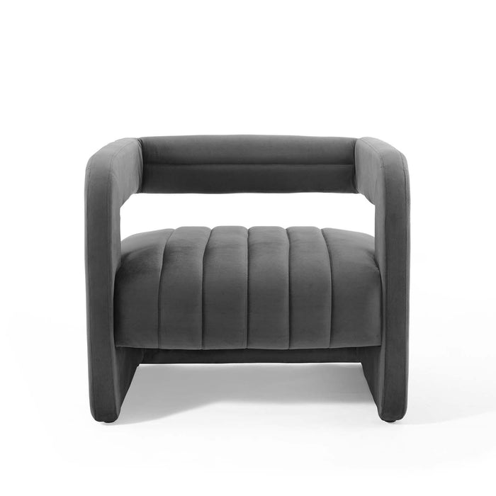 Range Tufted Performance Velvet Accent Armchair