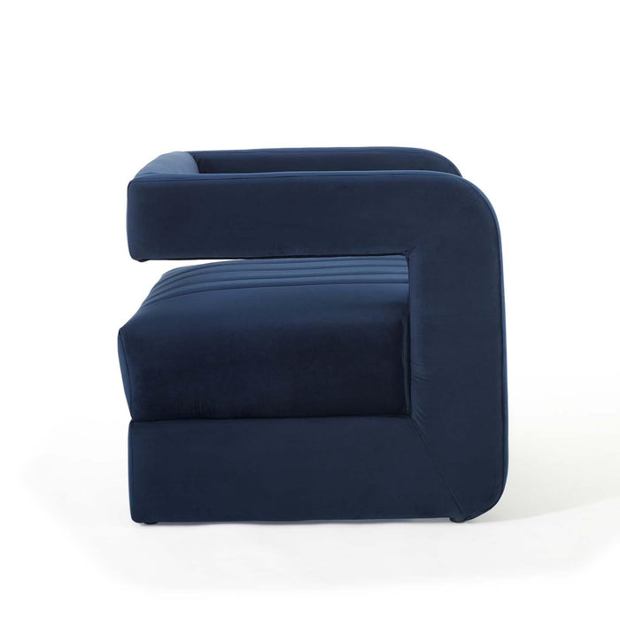 Range Tufted Performance Velvet Accent Armchair