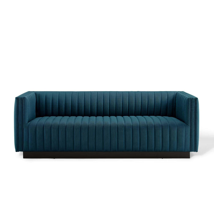 Conjure Tufted Upholstered Fabric Sofa