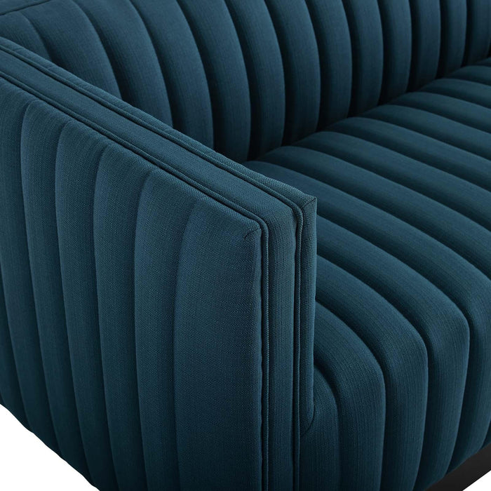 Conjure Tufted Upholstered Fabric Sofa