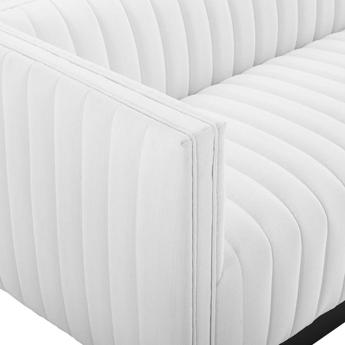 Conjure Tufted Upholstered Fabric Sofa