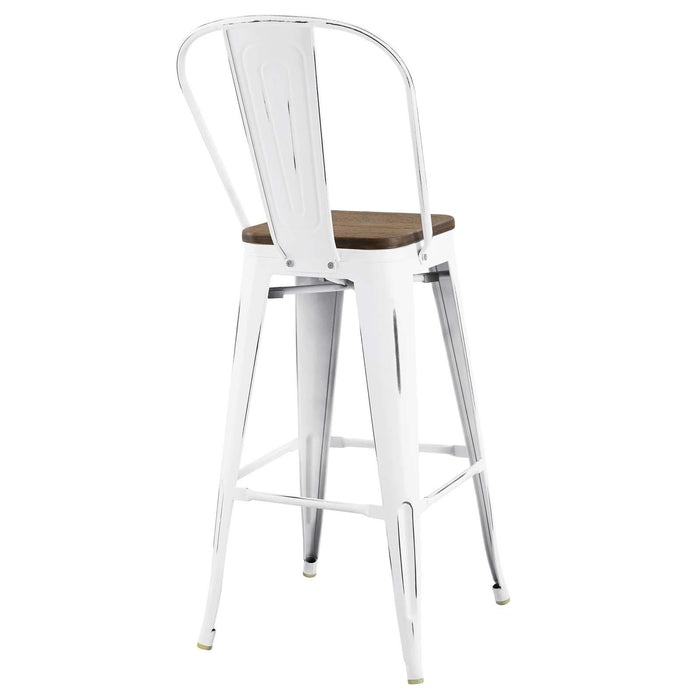 Promenade Bar Stool Metal Set of 4