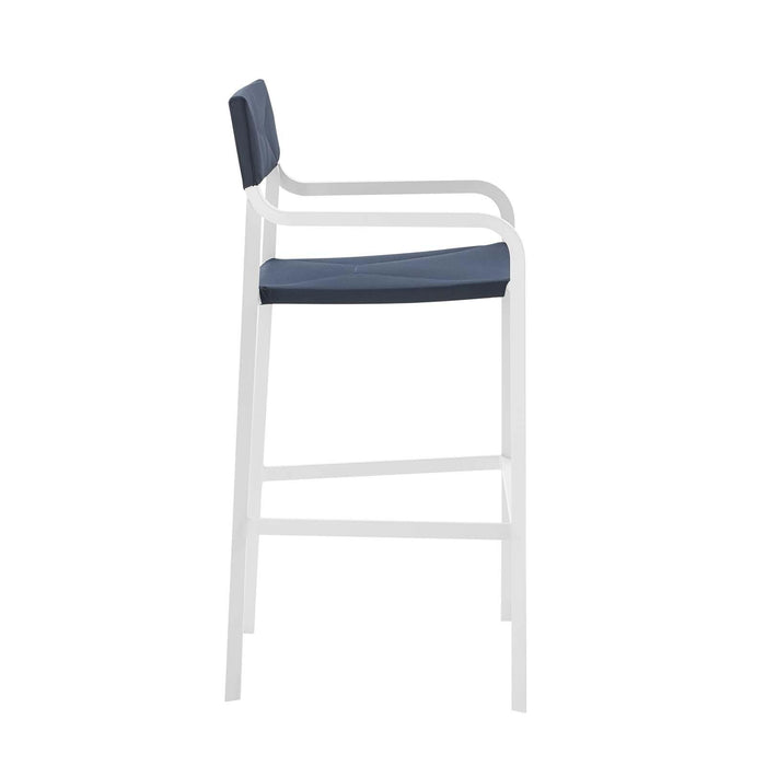 Raleigh Stackable Outdoor Patio Aluminum Bar Stool